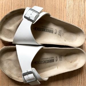 White Madrid Birkenstocks 39